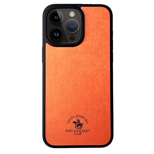 Santa Barbara Polo Raquet Club MYRON Series for iPhone 15 Pro (ORANGE) (MAGSAFE COMPATIBLE)