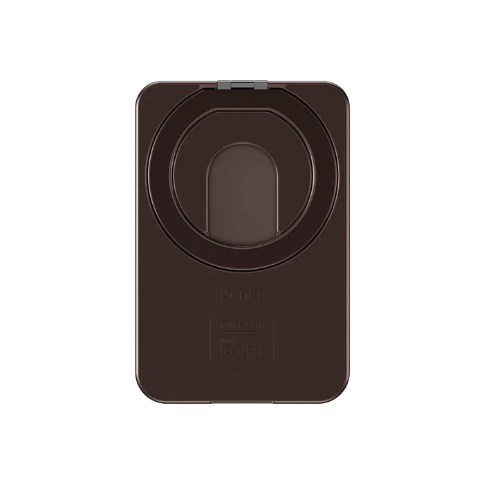 BENKS Armor Go Magnetic Wallet Stand (Brown/Green)