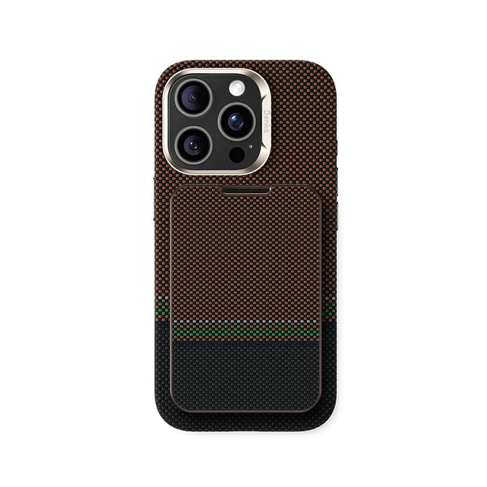 BENKS Armor Go Magnetic Wallet Stand (Brown/Green)