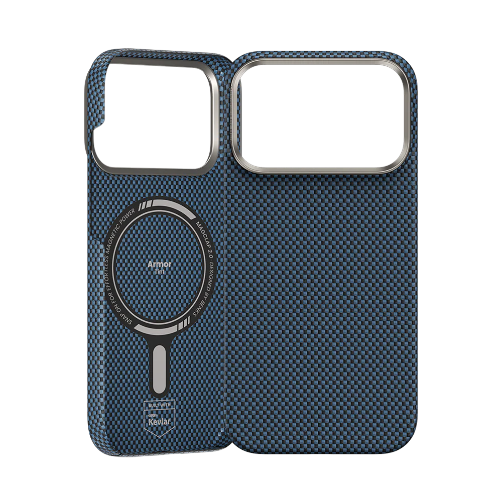BENKS ArmorTint Case built with Kevlar® Carbon Fibre for iPhone 17 Pro Max (Blue)