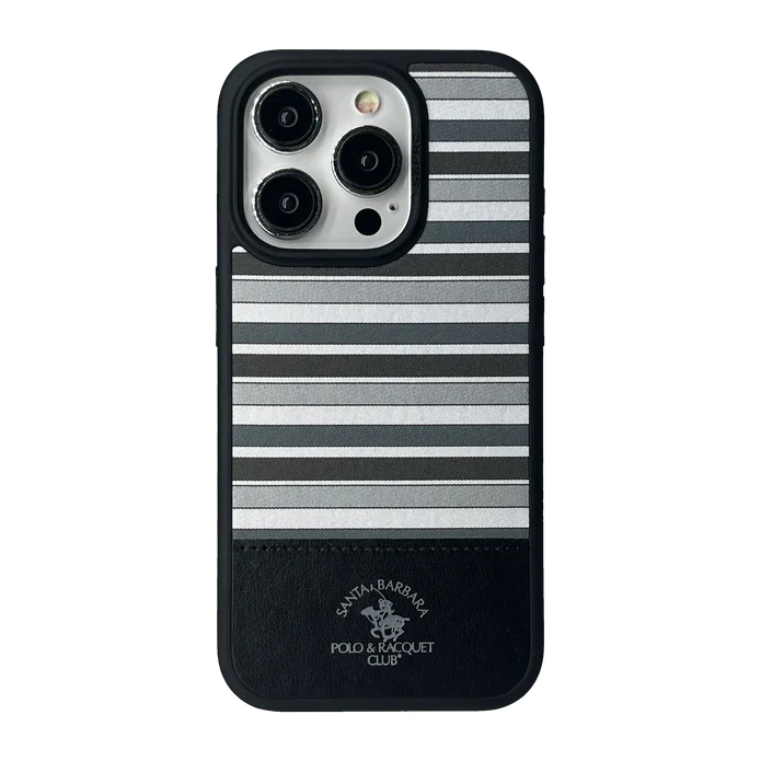 Santa Barbara Polo Raquet Club ISAAC Series for iPhone 15 (BLACK) (MAGSAFE COMPATIBLE)