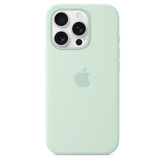 Logo Silicon Case for iPhone 16 Pro Max (AquaMarine)