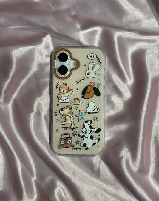 Cartoon Designer Matte Finish Case for iPhone 17