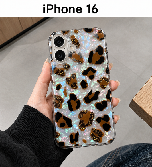 Leopard Pattern Case For iPhone16 (Brown)