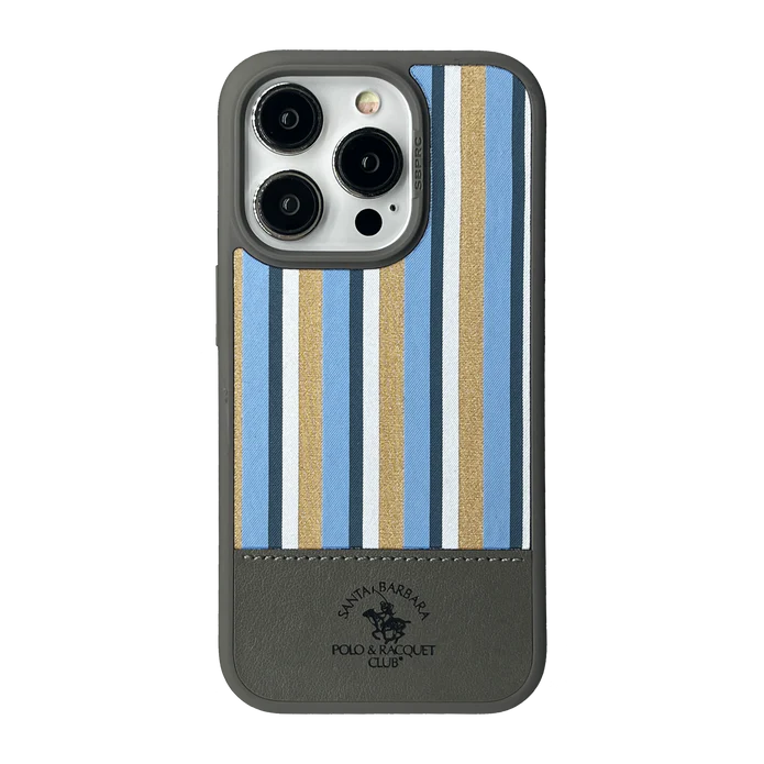 Santa Barbara Polo Raquet Club ISAAC Series for iPhone 15 Pro Max (GREY) (MAGSAFE COMPATIBLE)