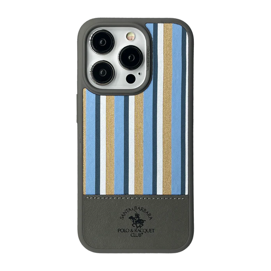 Santa Barbara Polo Raquet Club ISAAC Series for iPhone 15 Pro Max (GREY) (MAGSAFE COMPATIBLE)