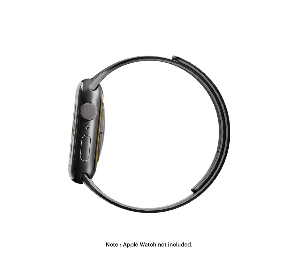 Silicon Magnetic Strap for Apple Watch 42/44/45 & 49mm (Ultra & Ultra 2) (Black/Grey)