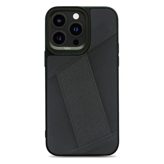 Preppie Collection - Elastic Hand Grip back case for iPhone 15 Pro Max