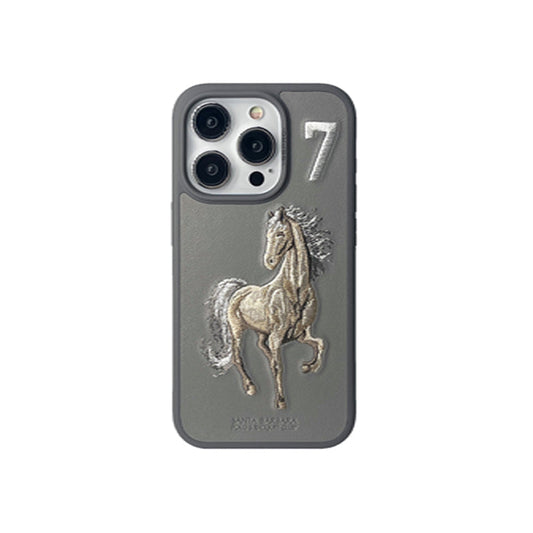 Santa Barbara Polo Borris Series  Cover for iPhone 15 Pro (Natural Titanium)