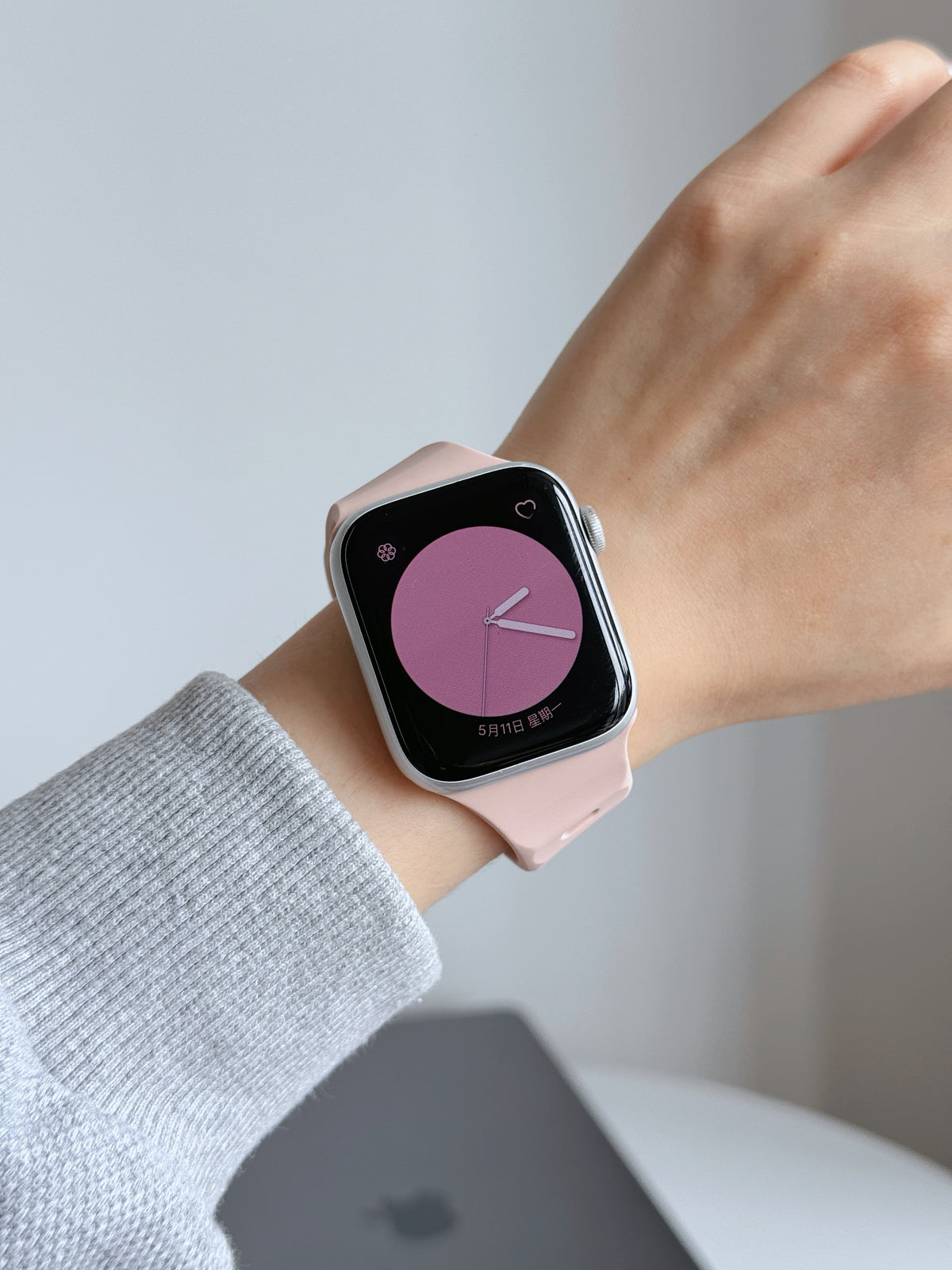 New Style Silicon Watch Band 38/40/41/42 mm (Rose Beige)