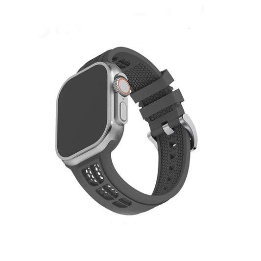 New Style Net Silicon Watch Band for 42/44/45 & 49 mm (Dark Grey)