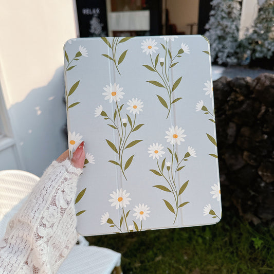 Floral Design Case For iPad 10.9(10thGen)/iPad A16(2025)(11thGen)(Light Blue)