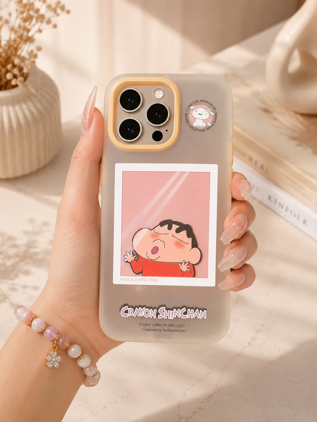 Rock Matte Finish Series Case For iPhone15 Pro (Kisshinchan)