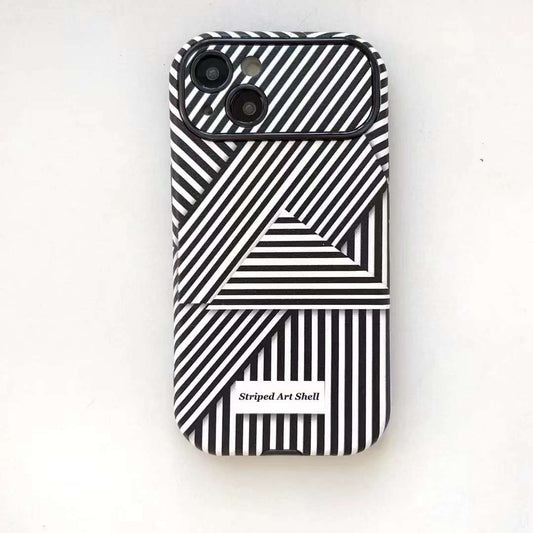 3D Effects Striped Art Case for iPhone 15