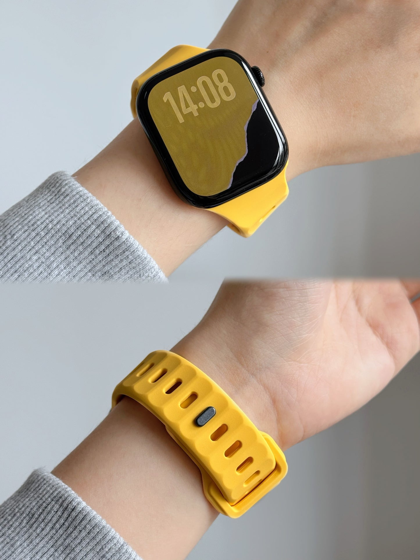 New Style Silicon Watch Band 44/45/46/49 mm (Yellow)