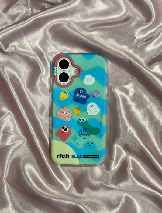 Cartoon Designer Matte Finish Case for iPhone 17