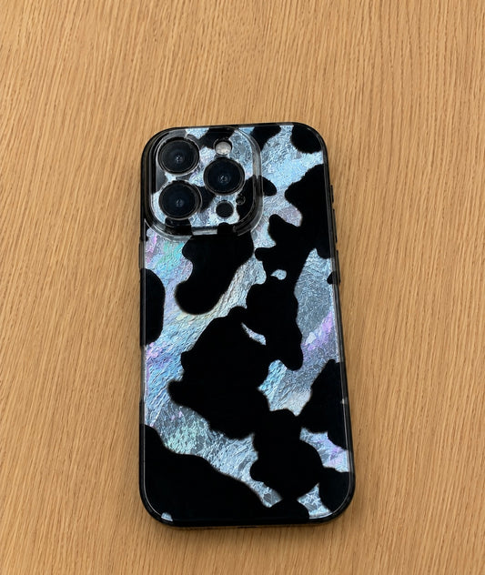 Animal Pattern Case For iPhone16 Pro Max(Black/Silver)