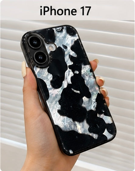 Animal Pattern Case For iPhone 17(Black/Silver)