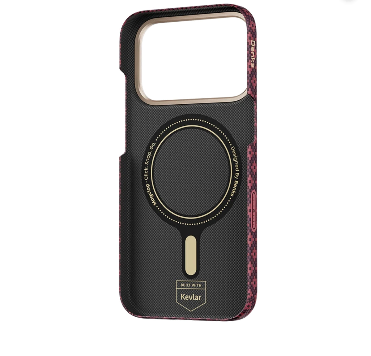 Benks ArmorGrid Air Cherry Purple Case built with Kevlar Case For iPhone 17 Pro / 18 Pro (Burgundy) (Code:5253)