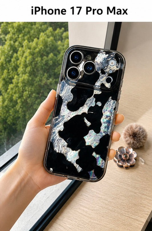 Animal Pattern Case For iPhone 17 Pro Max(Black/Silver)