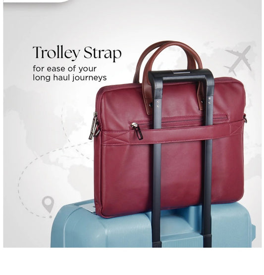 Elan Sleeve Slim Laptop Bag For Upto 16 Inch Macbook/Laptop(Maroon)
