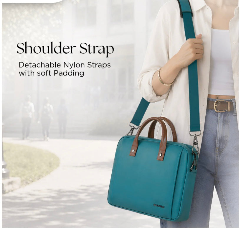 Elan Sleeve Slim Laptop Bag For Upto 13 Inch To 14.2 Inch Macbook/Laptop (Blue)