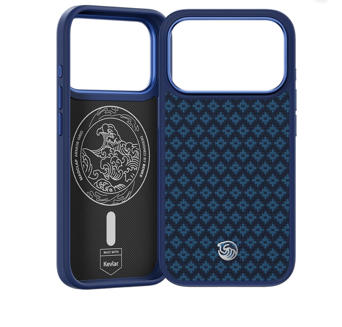 Benks ArmorGrid Pro Beyond Blue Case built with Kevlar For iPhone 17 Pro Max / 18 Pro Max (Beyond Blue) (Code:5252)