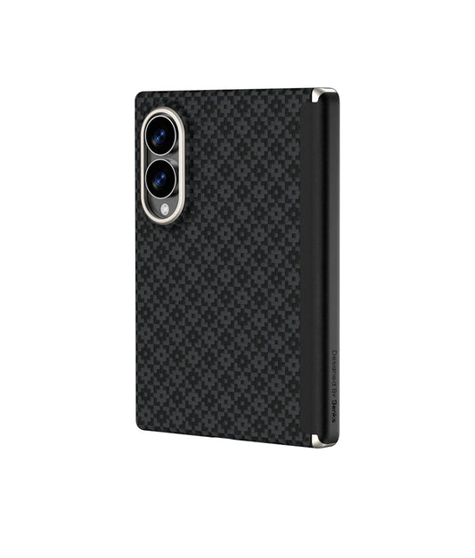 BENKS ArmorGrid Air Obsidian Black Case built with Kevlar for Samsung Galaxy Z Fold 8 (Only Back Case) (Code:4889)