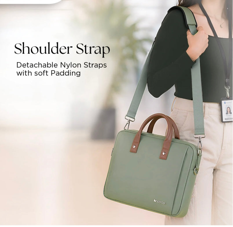 Elan Sleeve Slim Laptop Bag For Upto 16 Inch Macbook/Laptop(Green)