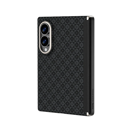 BENKS ArmorGrid Air Obsidian Black Case built with Kevlar® for Samsung Galaxy Z Fold 8 (Only Back Case)