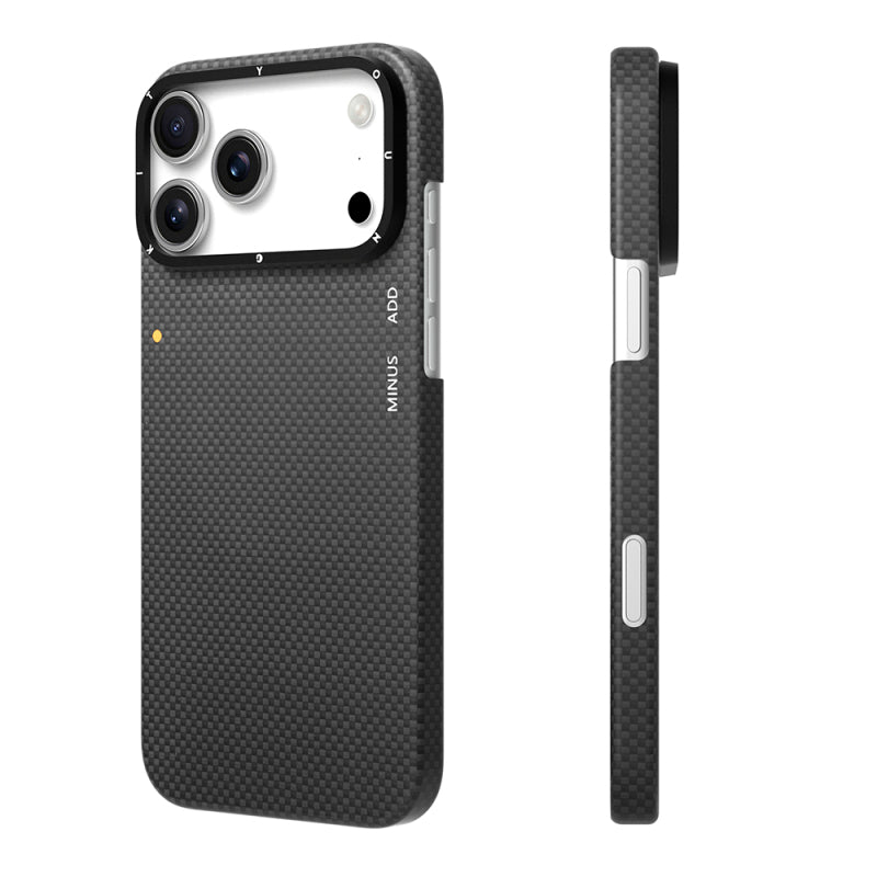 YOUNGKIT Magsafe Charging Feature Aramid Fiber Youngkit 1500D Kevlar Carbon Fibre Extreme Wing Series for iPhone 17 Pro (BLACK)