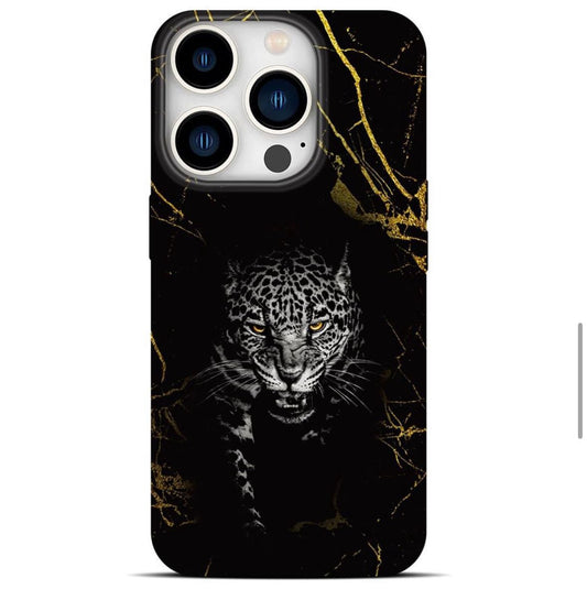 Le Prius Black CHEETAH Design Silicon case for iPhone 15 Pro