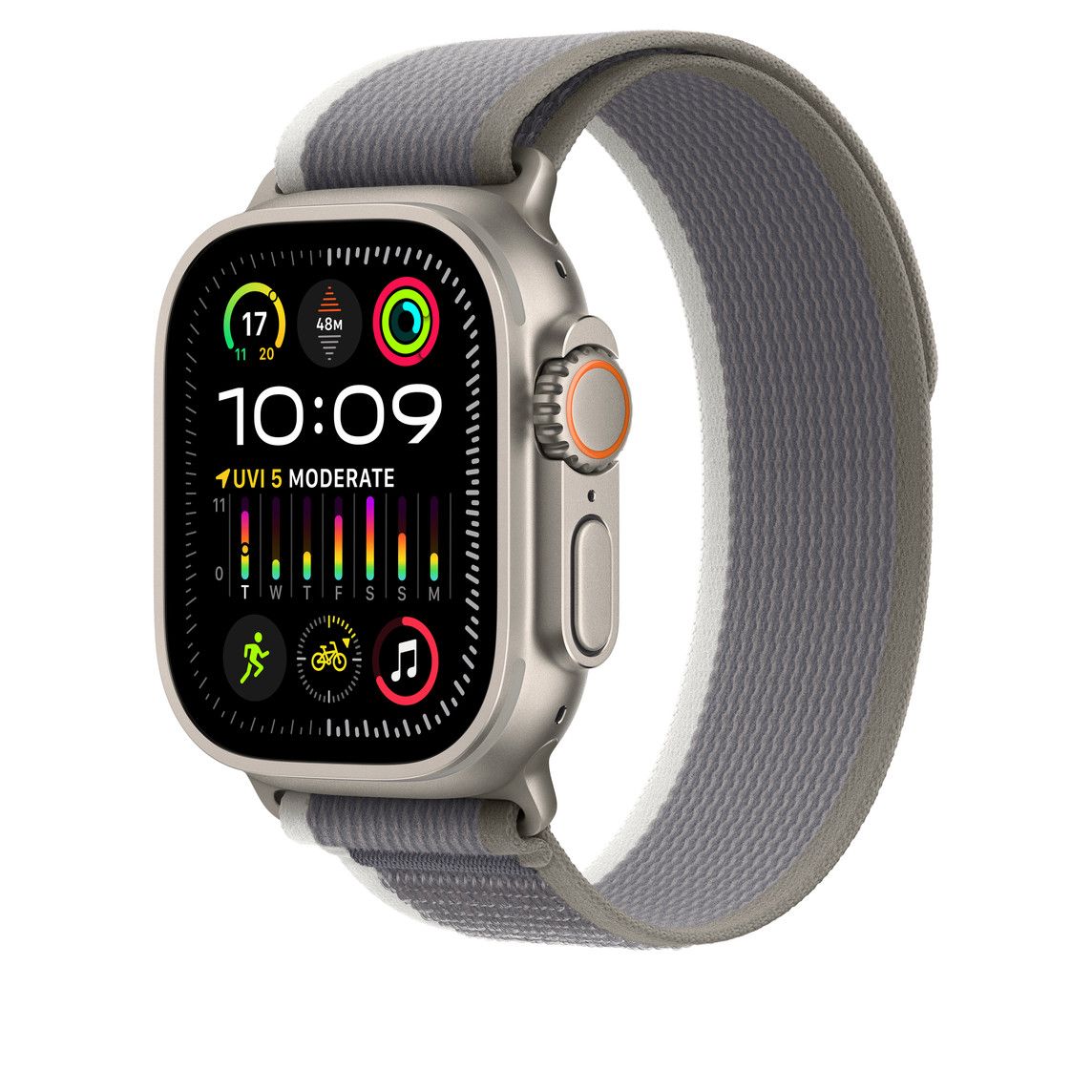 Trail Loop for Apple iWatch 42/44/45 & 49mm Green/Grey