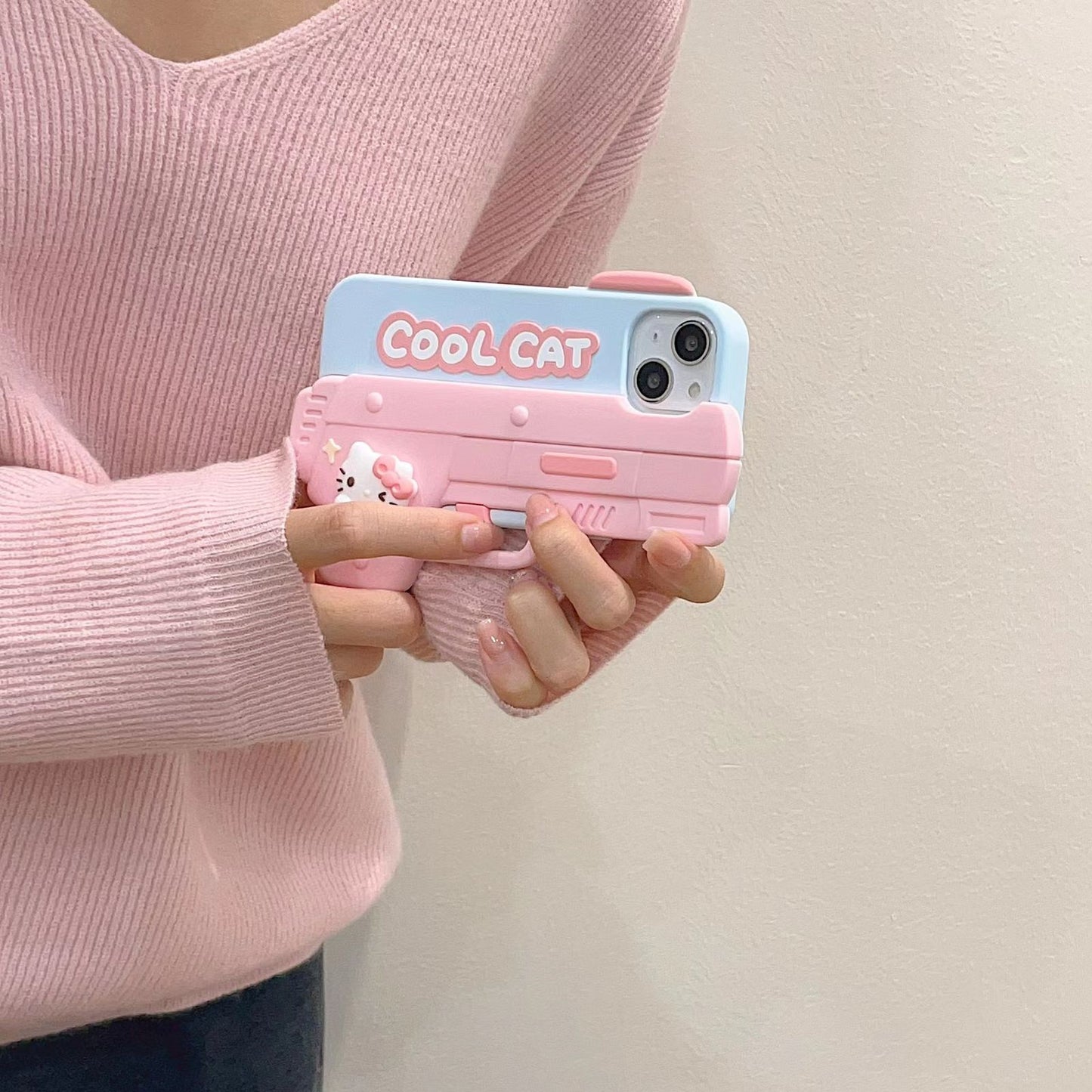 Cool Cat Designer SIlicon Case for iPhone 15 Pro Max