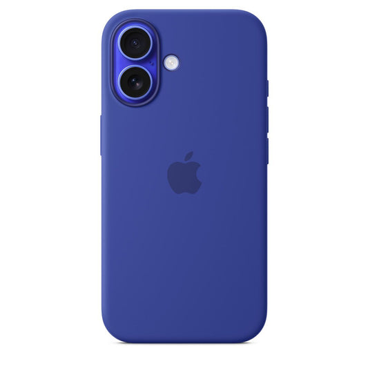 Logo Silicon Case for iPhone 16 (Marine Blue)