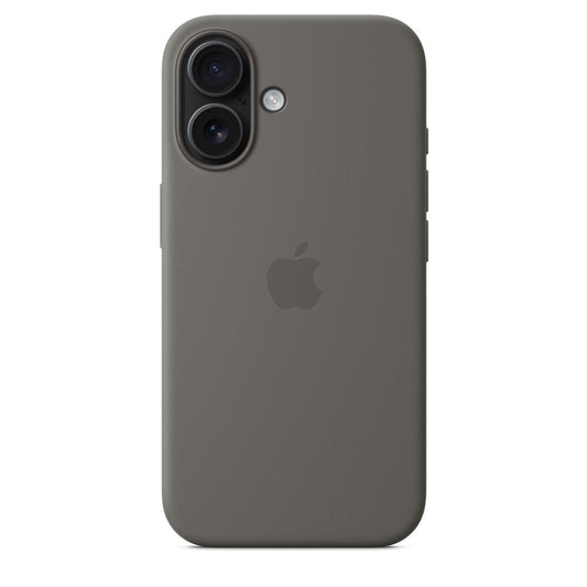 Logo Silicon Case for iPhone 16 Plus (Grey)