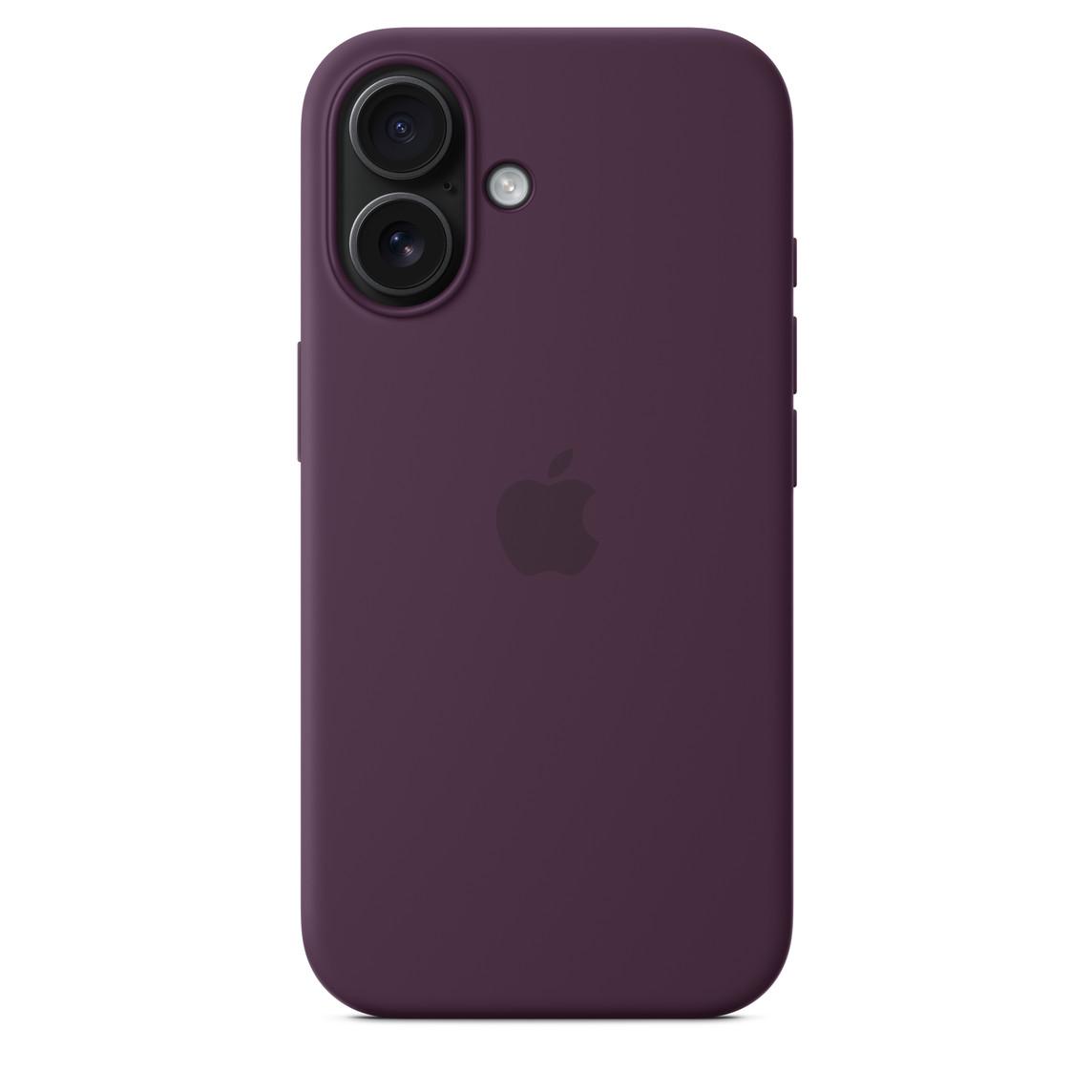 Logo Silicon Case for iPhone 16 (Plum)