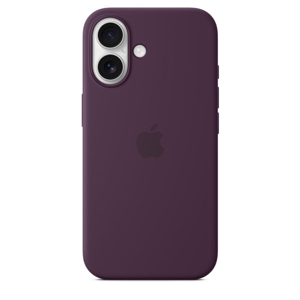 Logo Silicon Case for iPhone 16 (Plum)