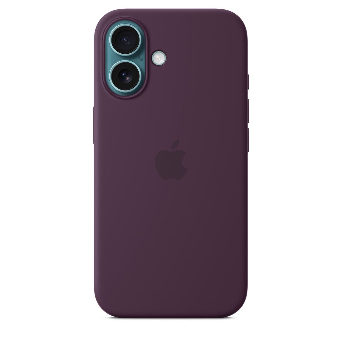 Logo Silicon Case for iPhone 16 (Plum)