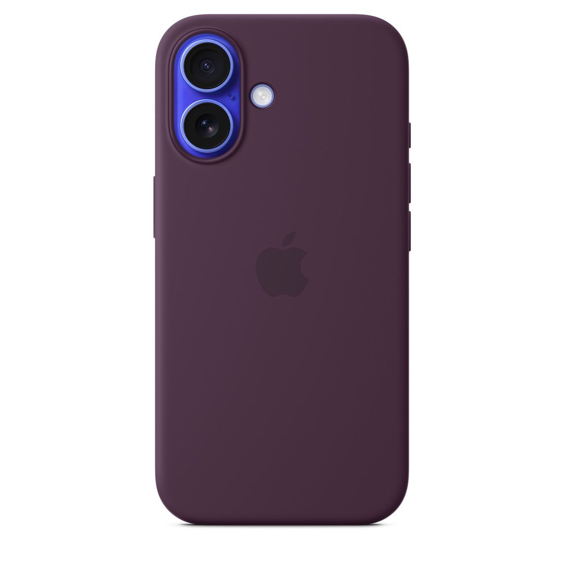 Logo Silicon Case for iPhone 16 (Plum)