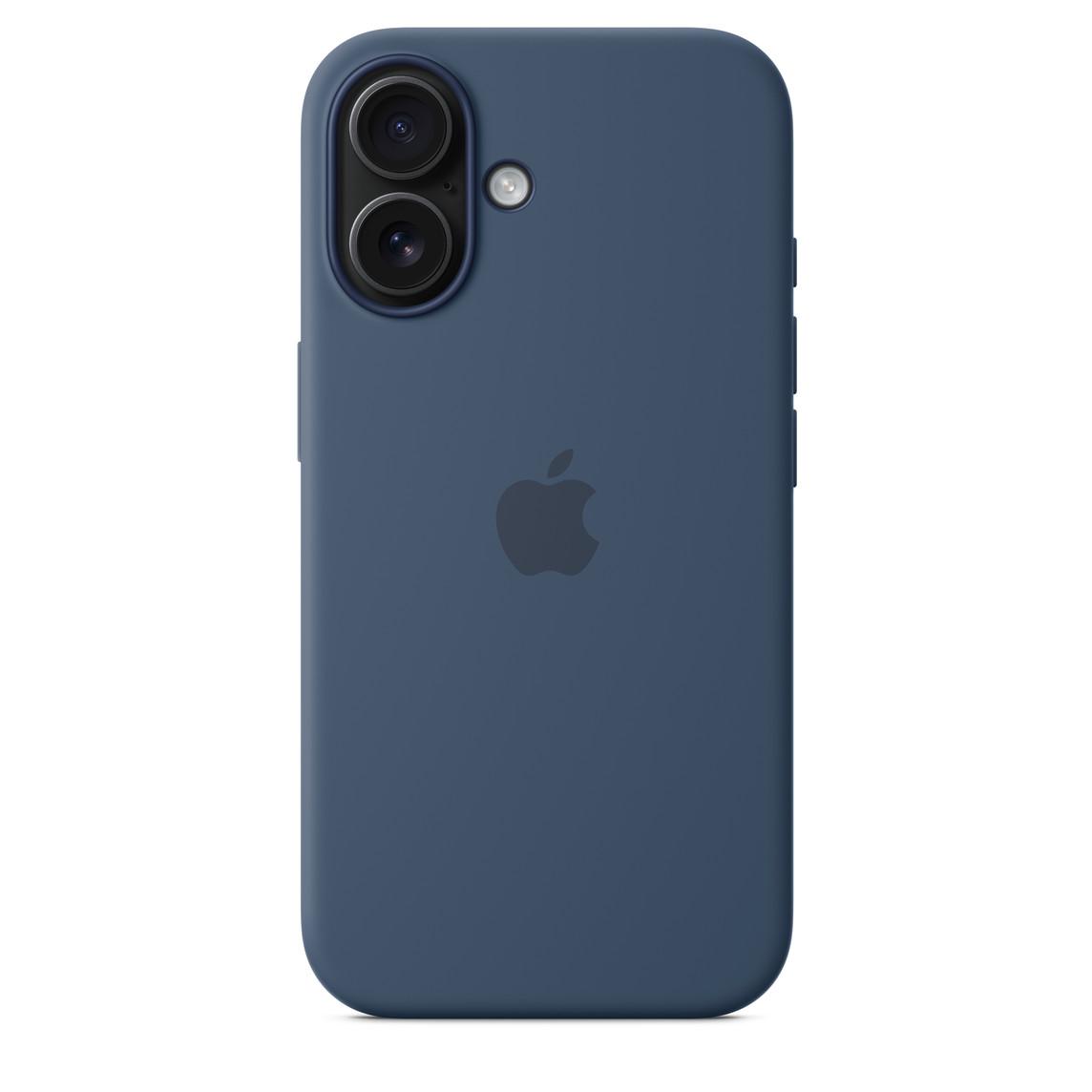 Logo Silicon Case for iPhone 16 Plus (Denim Blue)