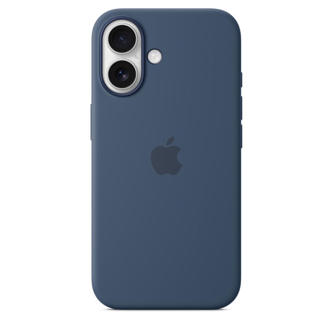 Logo Silicon Case for iPhone 16 Plus (Denim Blue)