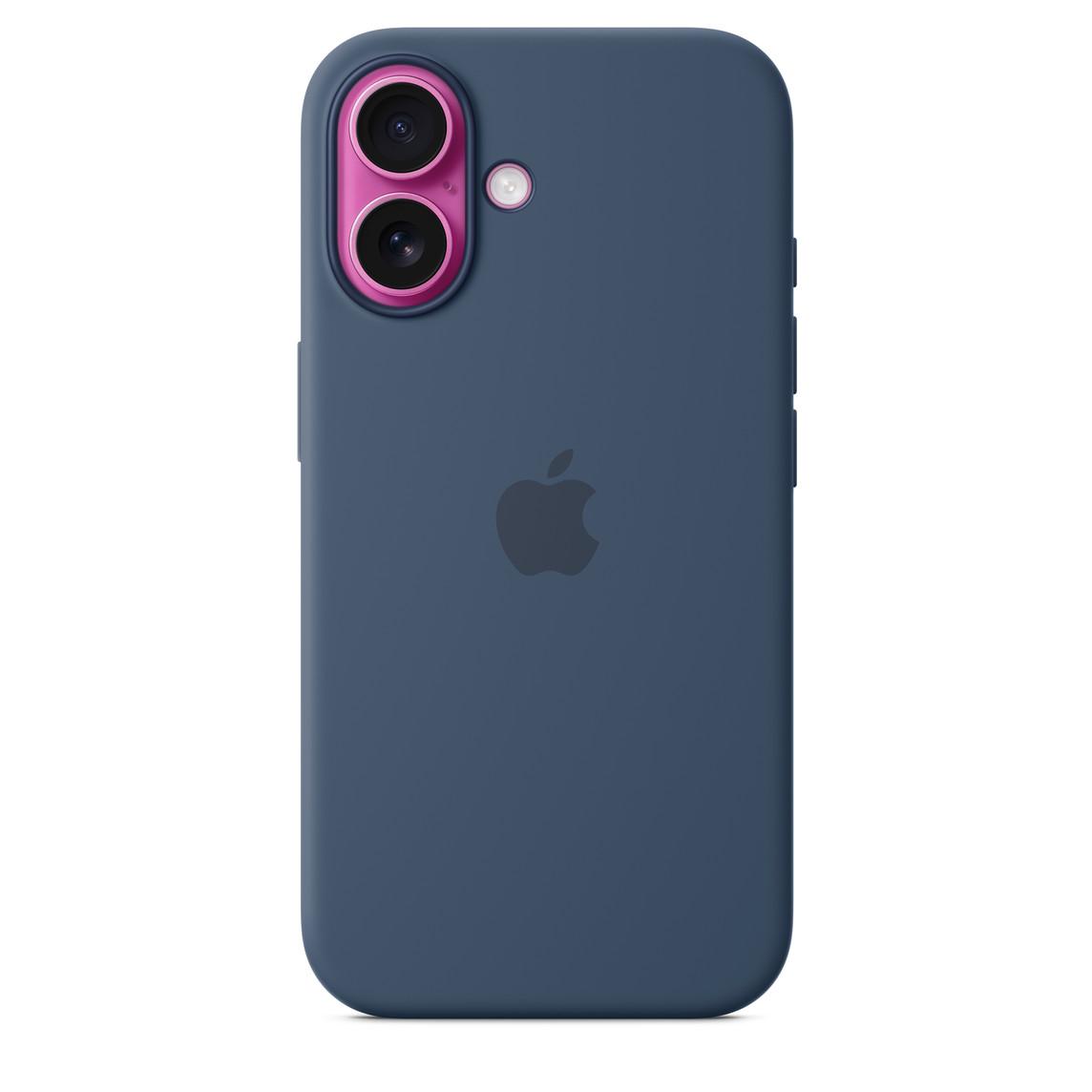 Logo Silicon Case for iPhone 16 Plus (Denim Blue)