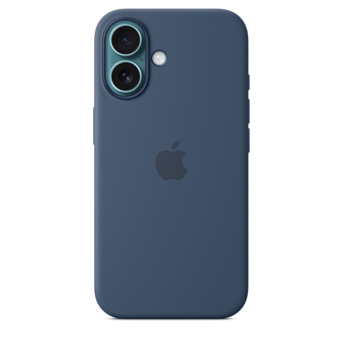 Logo Silicon Case for iPhone 16 Plus (Denim Blue)