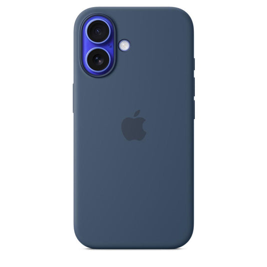 Logo Silicon Case for iPhone 16 Plus (Denim Blue)