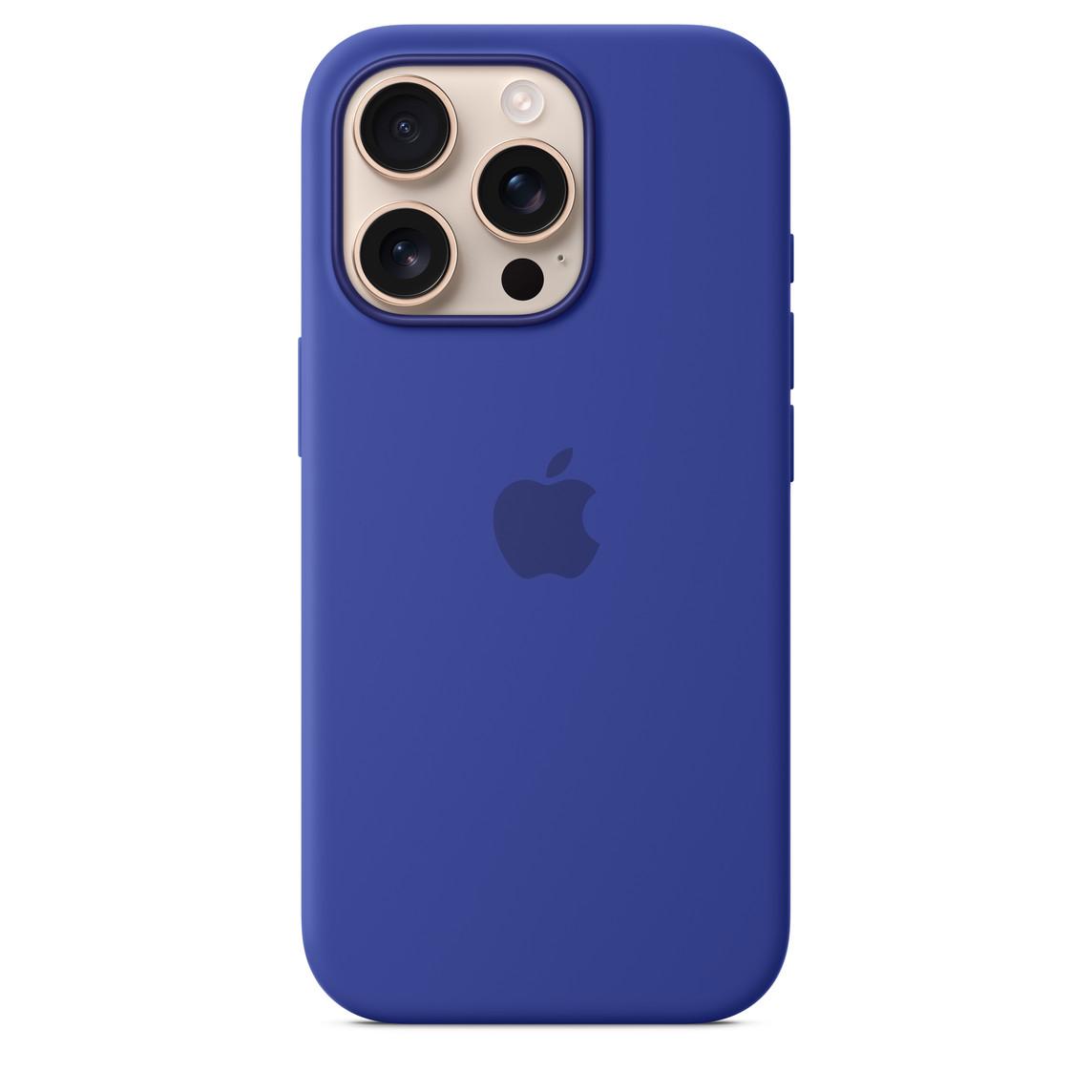 Logo Silicon Case for iPhone 16 Pro (Marine Blue)