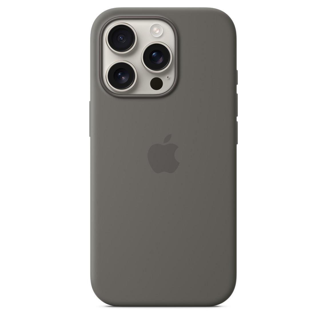 Logo Silicon Case for iPhone 16 Pro (Grey)