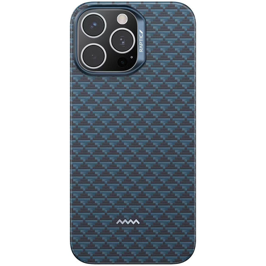 RAPTIC STRONG - DEFENSE - Aramid Fiber Skin - Humble- MagSafe Compatible Case for iPhone 16 Pro - (Blue)