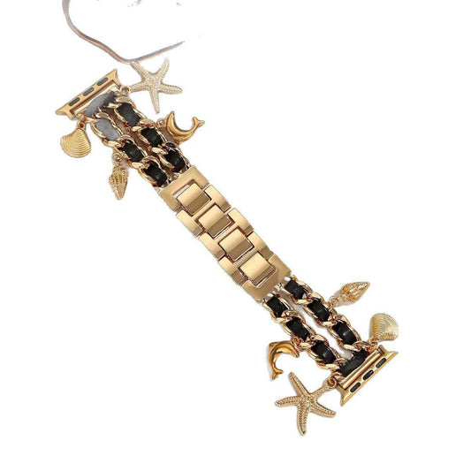 Metallic Charms Chain Apple Watch Band for iWatch 44/45/46mm & 49mm (ULTRA)