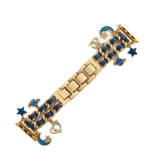 Metallic Charms Chain Apple Watch Band for iWatch 44/45/46mm & 49mm (ULTRA)